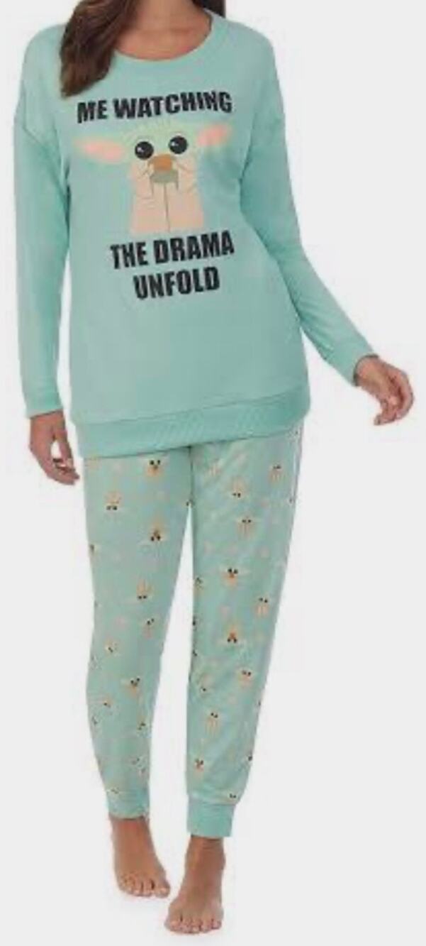 Star Wars Mandalorian Grogu Pajama Set Women’s XL NWT